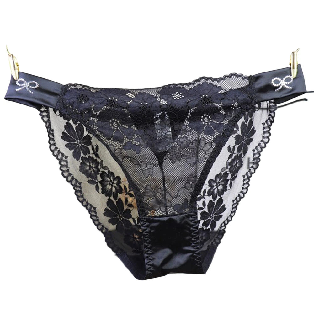 Women's Rhinestone Decor Panties Low-waist Briefs Solid Satin Lace Bikini Erotic Women's Extreme Underwear Hollow Out Thongs
Women's Rhinestone Decor Panties Low-waist Briefs Solid Satin Lace Bikini Erotic Women's Extreme Underwear Hollow Out Thongs