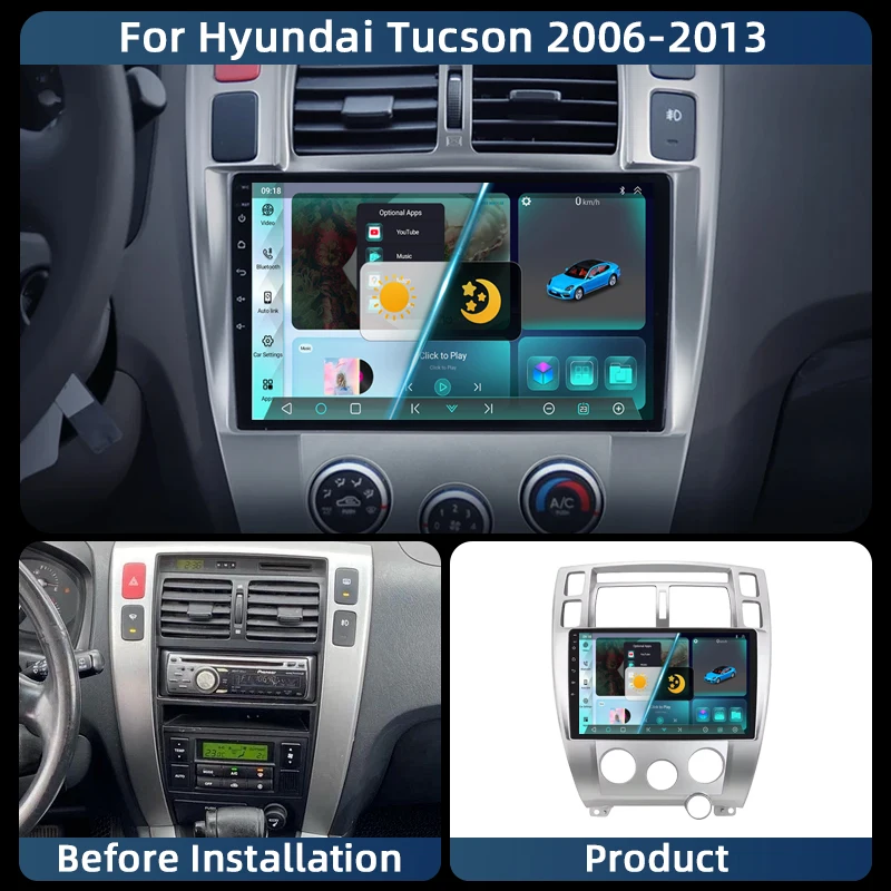 Android 13 For Hyundai Tucson 1 2004-2009 LHD QLED Stereo Car Radio Multimedia Video Player GPS AI Voice 4G CarPlay Head Unit
Android 13 For Hyundai Tucson 1 2004-2009 LHD QLED Stereo Car Radio Multimedia Video Player GPS AI Voice 4G CarPlay Head Unit