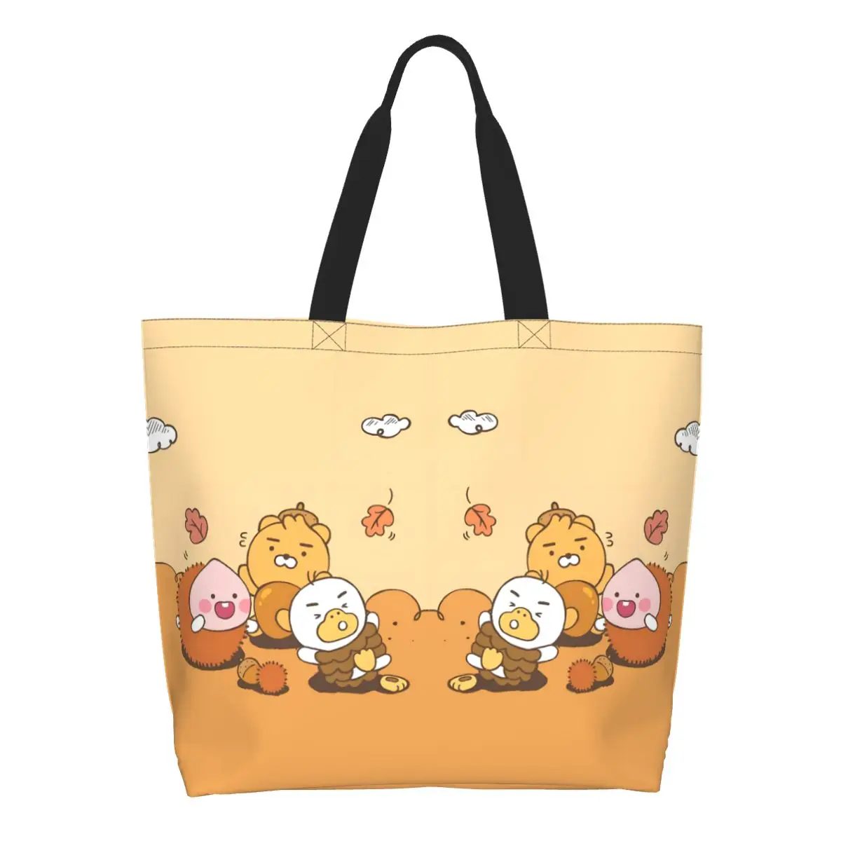 Custom K-Kakaoed Groceries Shopping Bags Print Canvas Shopper Shoulder Tote Bag Large Capacity Washable Animation Handbag
Custom K-Kakaoed Groceries Shopping Bags Print Canvas Shopper Shoulder Tote Bag Large Capacity Washable Animation Handbag