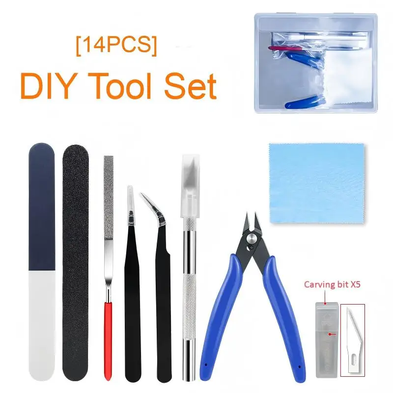 Сборочные инструменты, 14 шт., включая 170 плоскогубцев для водяных сопел, напильник, пинцет, нож для резьбы и набор инструментов для шлифовки и полировки полос
Сборочные инструменты, 14 шт., включая 170 плоскогубцев для водяных сопел, напильник, пинцет, нож для резьбы и набор инструментов для шлифовки и полировки полос