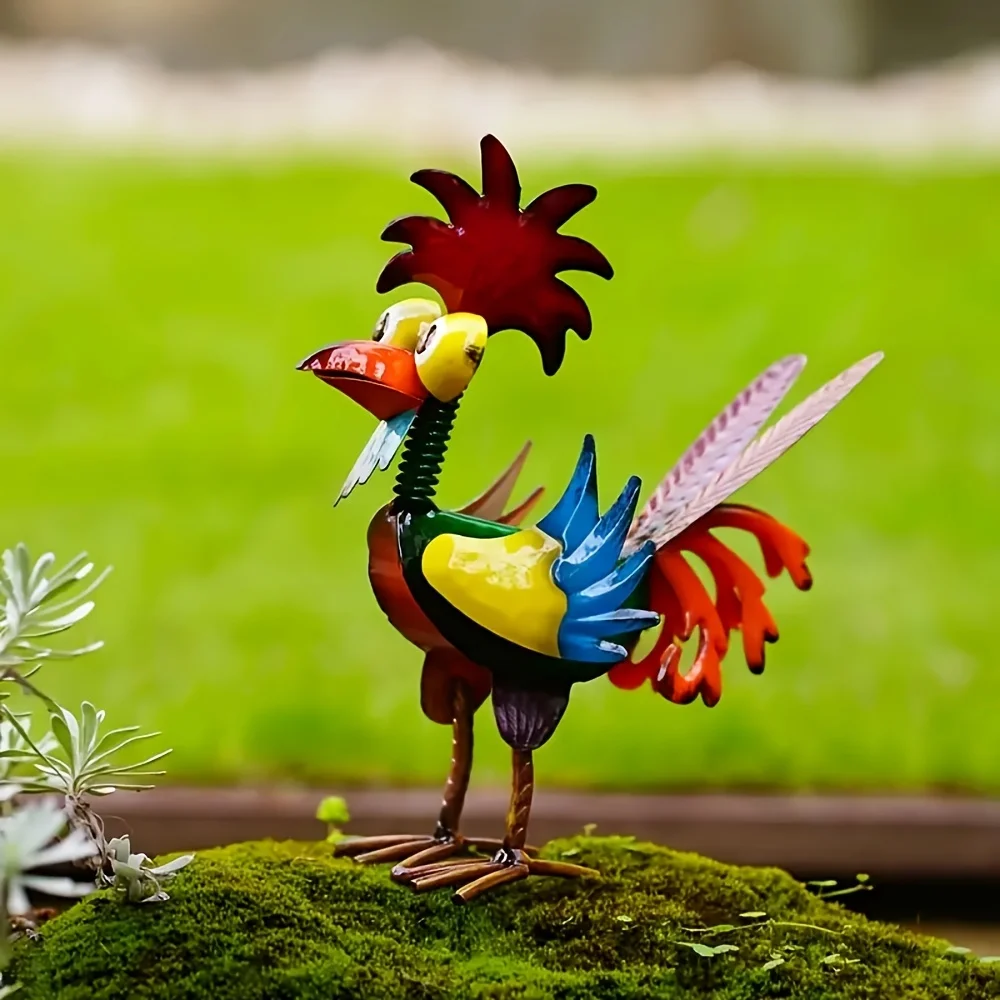 Metal rooster outdoor statue, multi-color animal art courtyard decoration, desktop ornament statue decoration craft, su
Metal rooster outdoor statue, multi-color animal art courtyard decoration, desktop ornament statue decoration craft, su
