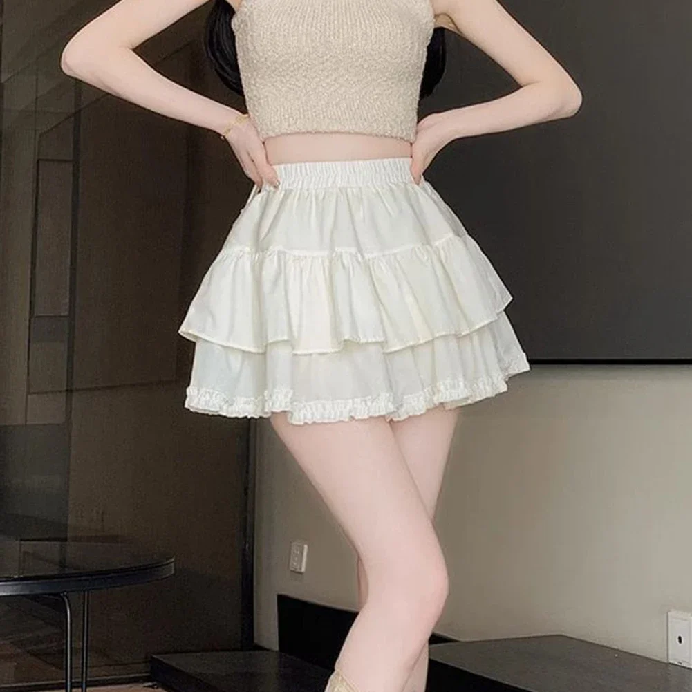 Cute High Waist Skirt Leisure High Waist A Line Apricot Ruffle Mini Skirt Female Fashion Skirt Regular Length Skirt
Cute High Waist Skirt Leisure High Waist A Line Apricot Ruffle Mini Skirt Female Fashion Skirt Regular Length Skirt