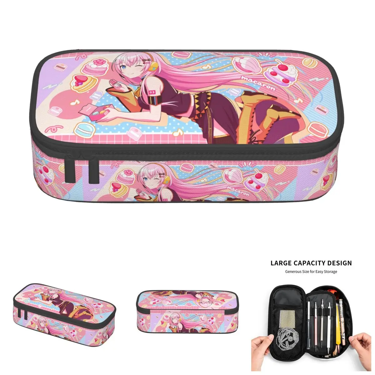 H-Hatsune M-Miku Megurine Luka Pencil Case for Boys Girls Large Capacity Pen Box Bag School Supplies
H-Hatsune M-Miku Megurine Luka Pencil Case for Boys Girls Large Capacity Pen Box Bag School Supplies
