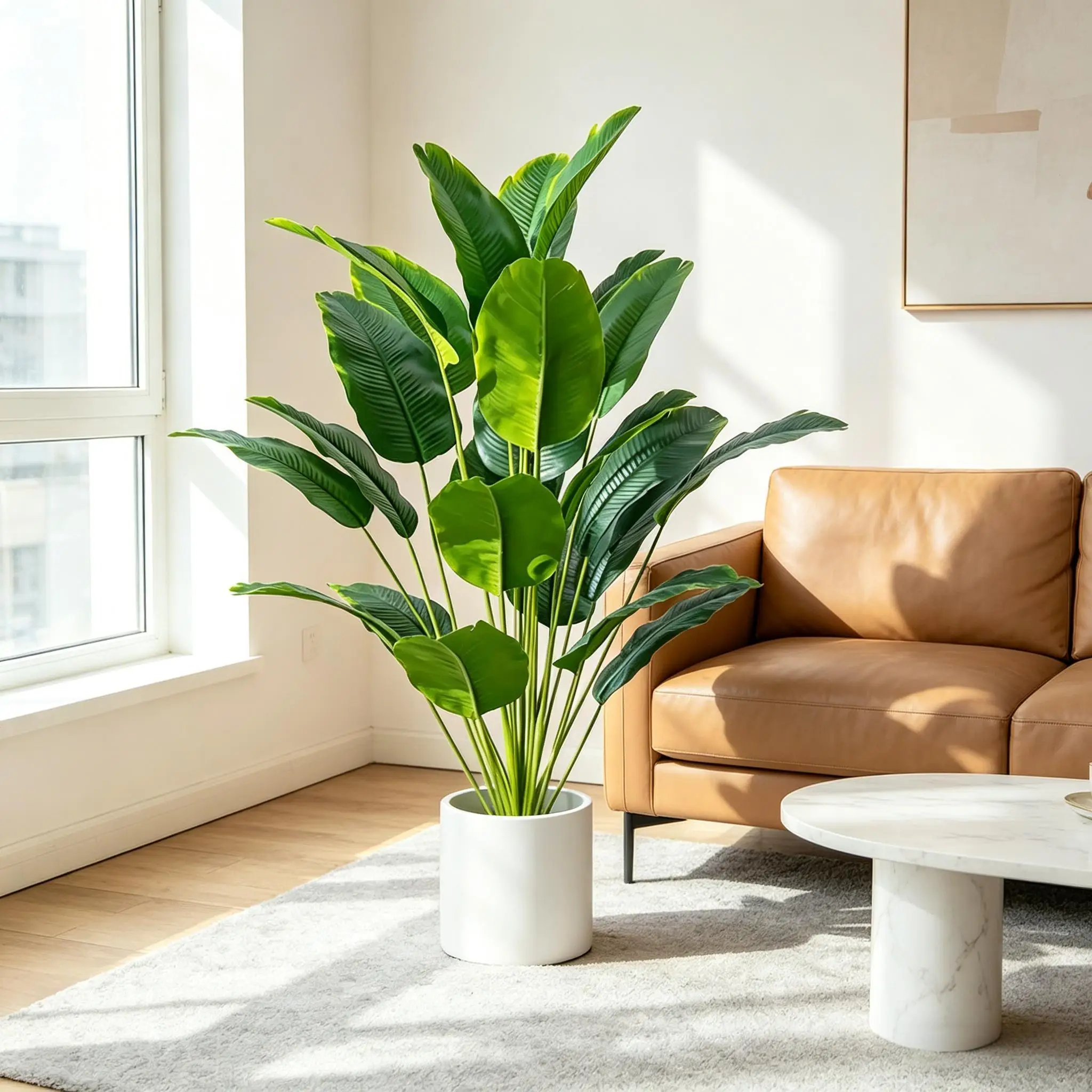 67-112cm Large Fake Bird Of Paradise Palm Plant, Tropical Artificial Banana Leaves For Home Garden Office Party Decor
67-112cm Large Fake Bird Of Paradise Palm Plant, Tropical Artificial Banana Leaves For Home Garden Office Party Decor