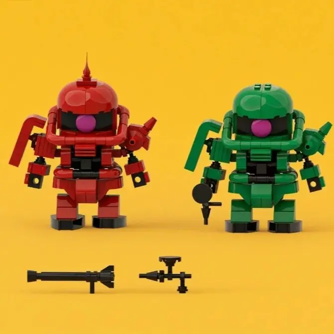 MOC Zaku Warrior Building Blocks Japanese Anime Red Green Robot Soldier Action Doll Model Building Blocks Puzzle Toy Boys Gift
MOC Zaku Warrior Building Blocks Japanese Anime Red Green Robot Soldier Action Doll Model Building Blocks Puzzle Toy Boys Gift