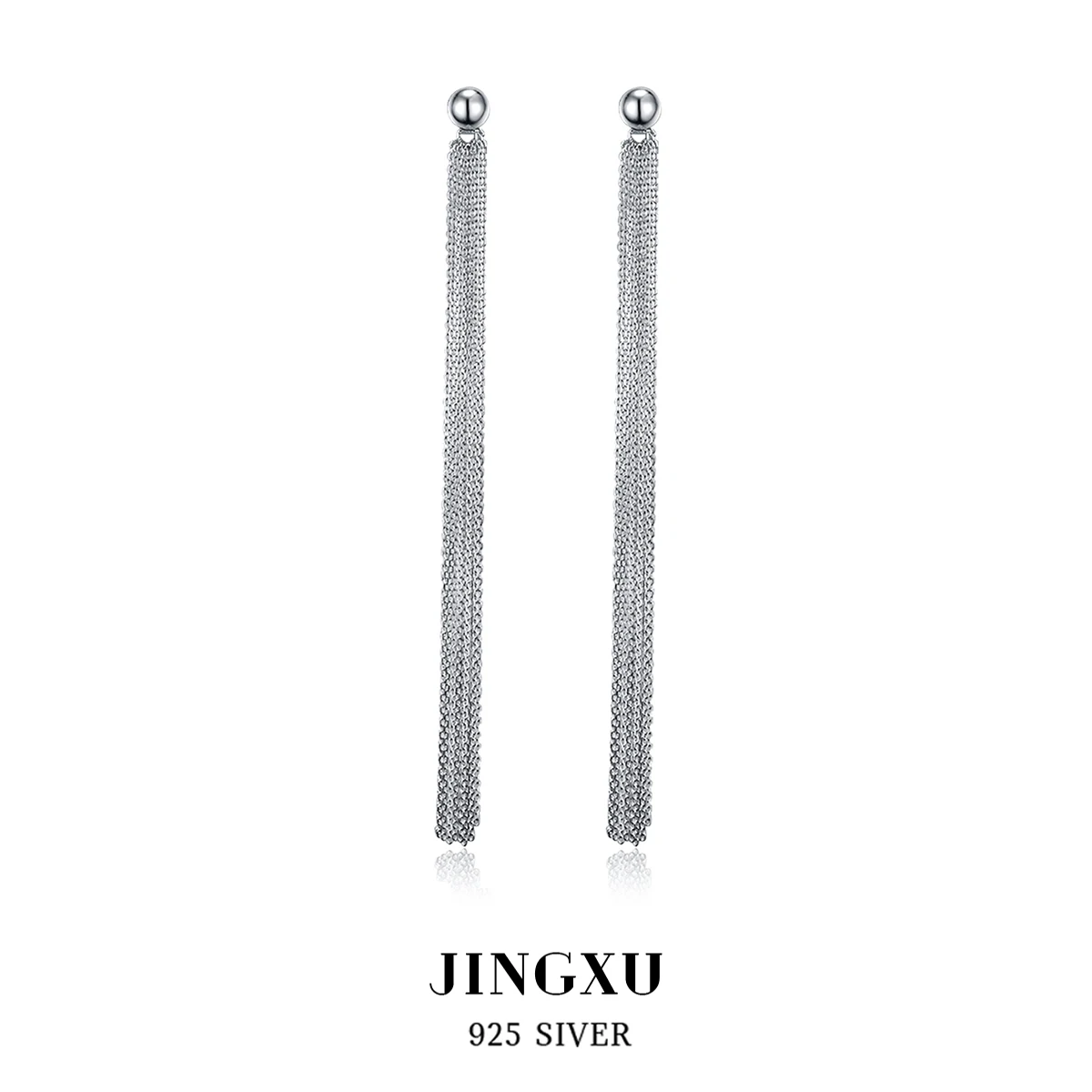 A Pair of 925 Sterling Silver Long tassels Jacket Earrings, Casual Style, Sliver Color, Daily wearring,for holiday
A Pair of 925 Sterling Silver Long tassels Jacket Earrings, Casual Style, Sliver Color, Daily wearring,for holiday