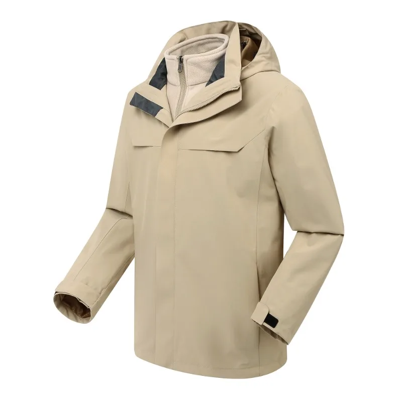 Outdoor Hot Sale Hiking Jackets for Men Two-pieces Sets 3 in 1 Winter Male Clothes Windproof Waterproof Overcoat Thicken Warm
Outdoor Hot Sale Hiking Jackets for Men Two-pieces Sets 3 in 1 Winter Male Clothes Windproof Waterproof Overcoat Thicken Warm