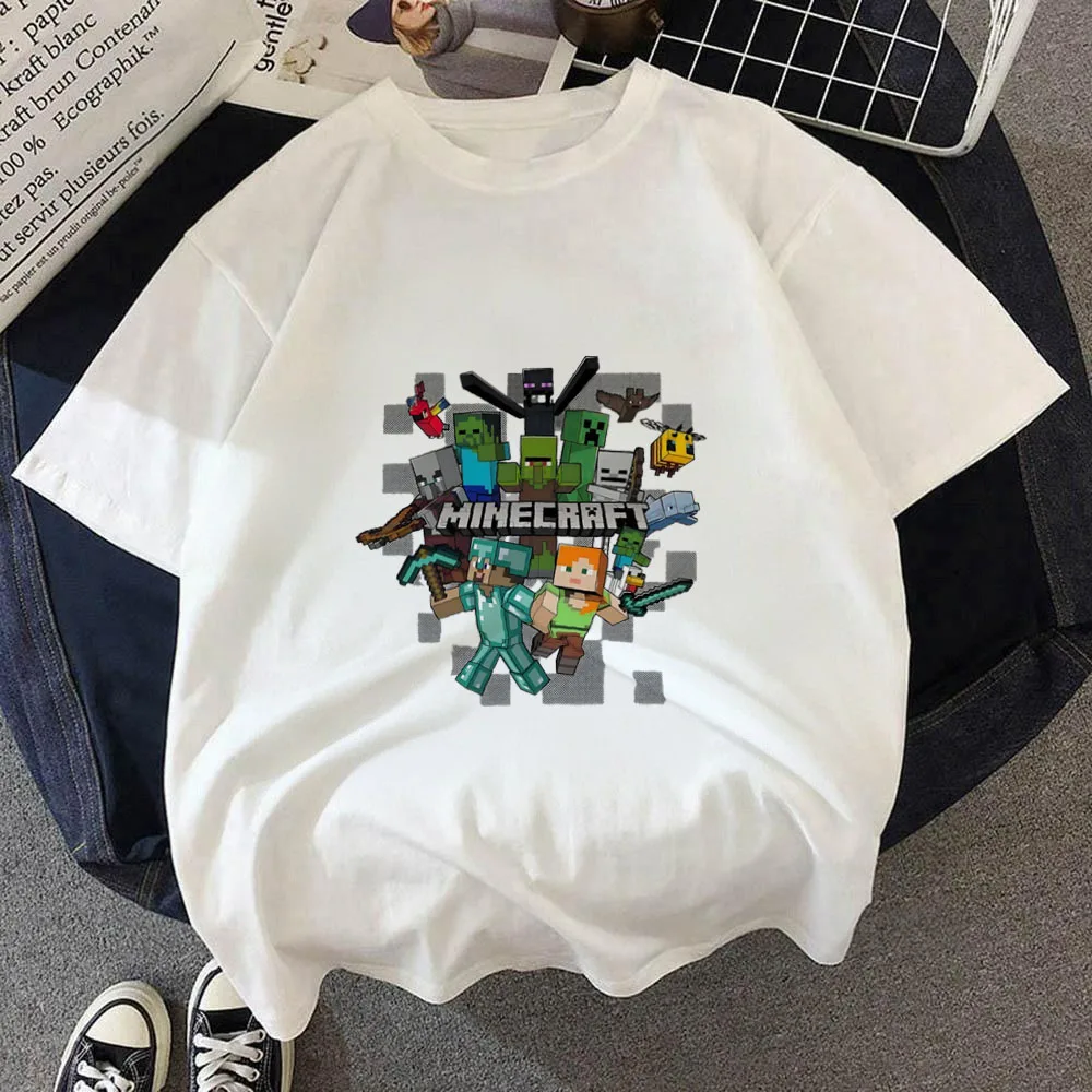 Minecrafts T-shirt Summer FashionShort Sleeved Top T-shirt Boys Tops Summer Cartoon Streetwear White Kids Tees
Minecrafts T-shirt Summer FashionShort Sleeved Top T-shirt Boys Tops Summer Cartoon Streetwear White Kids Tees