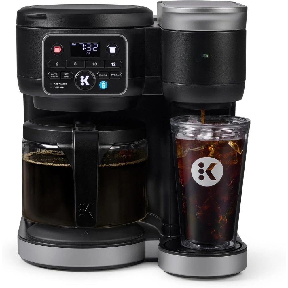 Кофеварка K-Duo Hot & Iced на одну порцию и графины, технология MultiStream, резервуар на 72 унции (Gen 2)
Кофеварка K-Duo Hot & Iced на одну порцию и графины, технология MultiStream, резервуар на 72 унции (Gen 2)