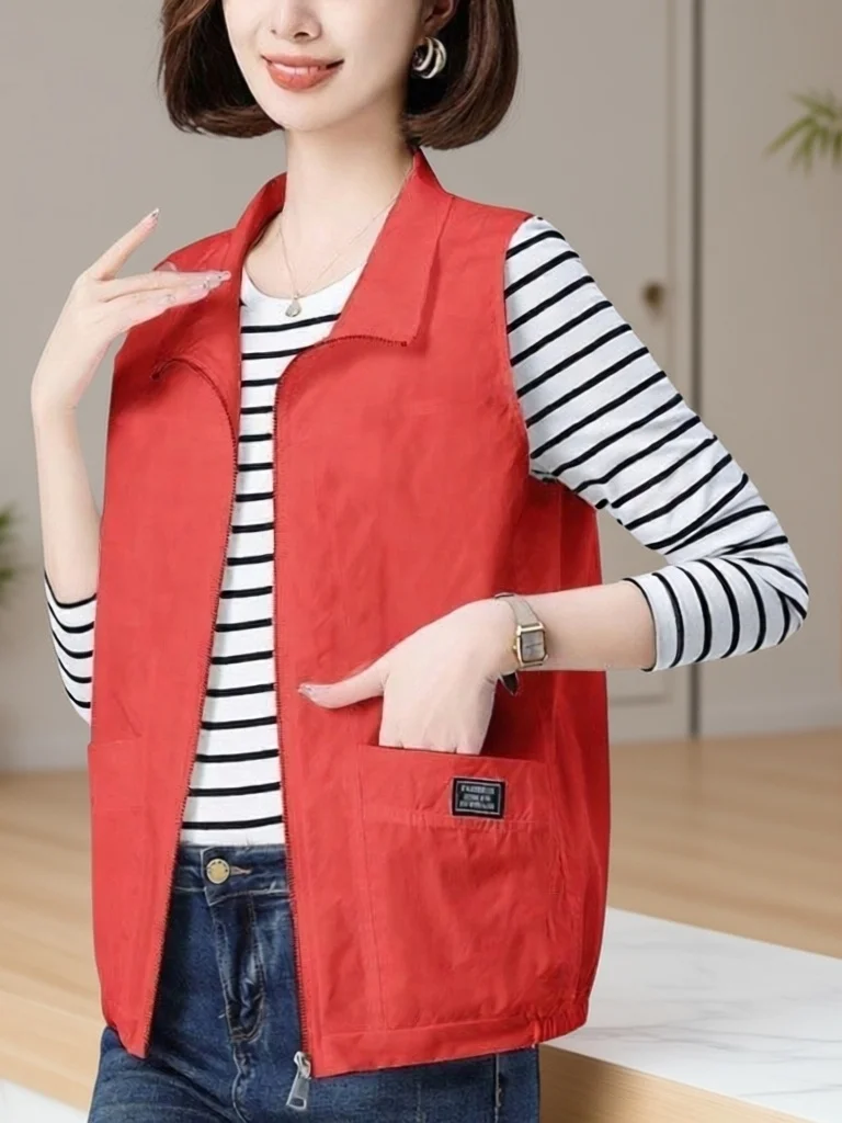 Casual Lightweight Ladies Vest 2026 New Style Loose Slimming Spring Summer Outerwear for Middle-Aged Mothers Fashionable Oute...
Casual Lightweight Ladies Vest 2026 New Style Loose Slimming Spring Summer Outerwear for Middle-Aged Mothers Fashionable Oute...