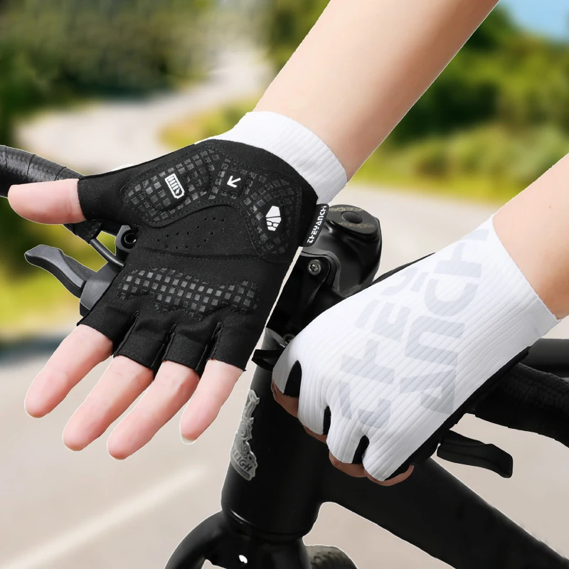 Summer Ice Silk Thin Half Finger Cycling Gloves Anti-slip Shock-absorbing Padded Palm Bike for Men Bicycle Riding Fitness Gym
Summer Ice Silk Thin Half Finger Cycling Gloves Anti-slip Shock-absorbing Padded Palm Bike for Men Bicycle Riding Fitness Gym