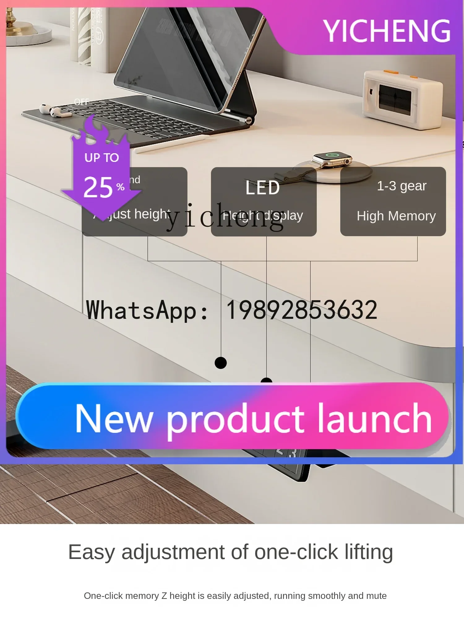 Электрический подъемный стол для двух человек, компьютерный стол, двойной игровой стол, домашний учебный стол
Электрический подъемный стол для двух человек, компьютерный стол, двойной игровой стол, домашний учебный стол