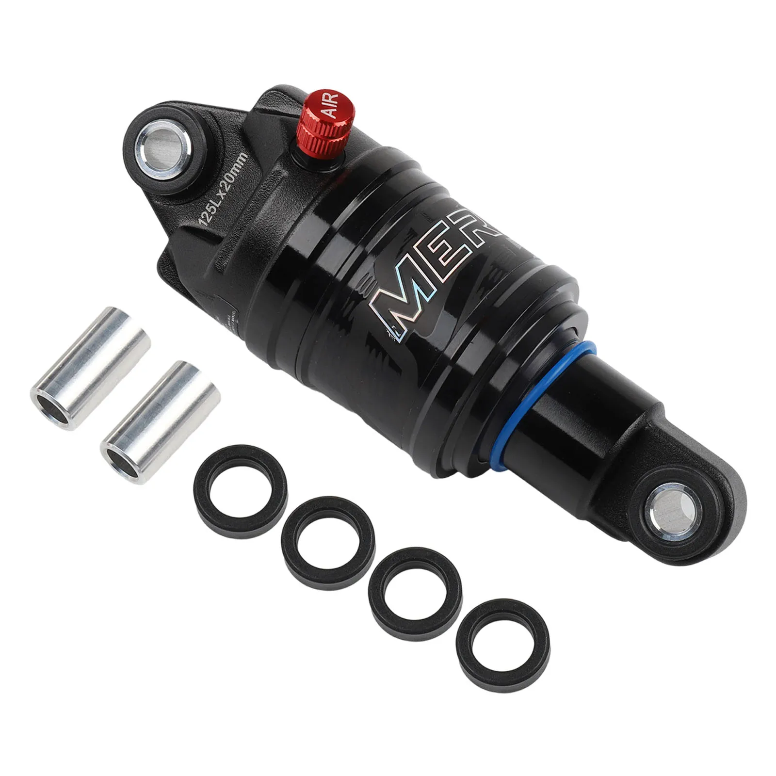 Bike Air Rear Shock 125/150/165/190mm with 24mm Liner and Air Pressure Adjustment Knob for Custom Suspension Settings
Bike Air Rear Shock 125/150/165/190mm with 24mm Liner and Air Pressure Adjustment Knob for Custom Suspension Settings