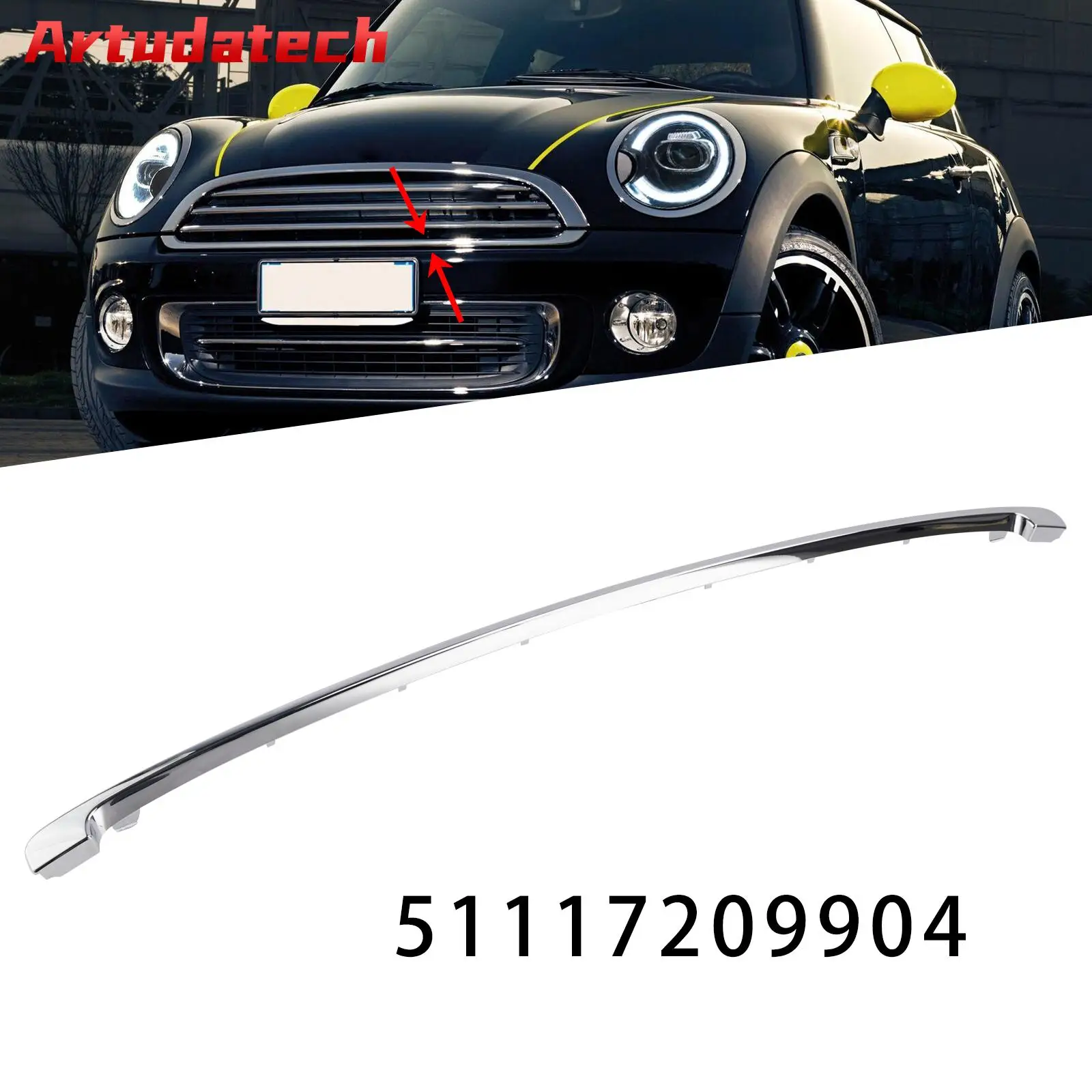 Artudatech Front Lower Grille Trim 51117209904 For BMW Mini Cooper R56 R57 R58 R59
Artudatech Front Lower Grille Trim 51117209904 For BMW Mini Cooper R56 R57 R58 R59