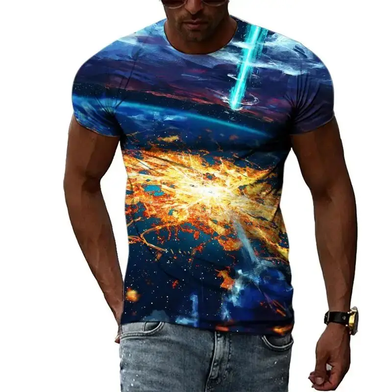 Summer Men's Natural Landscape Pattern 3d Printed Round Neck Short Sleeve T-Shirt Fashion Casual Comfortable Plus Size Top
Summer Men's Natural Landscape Pattern 3d Printed Round Neck Short Sleeve T-Shirt Fashion Casual Comfortable Plus Size Top