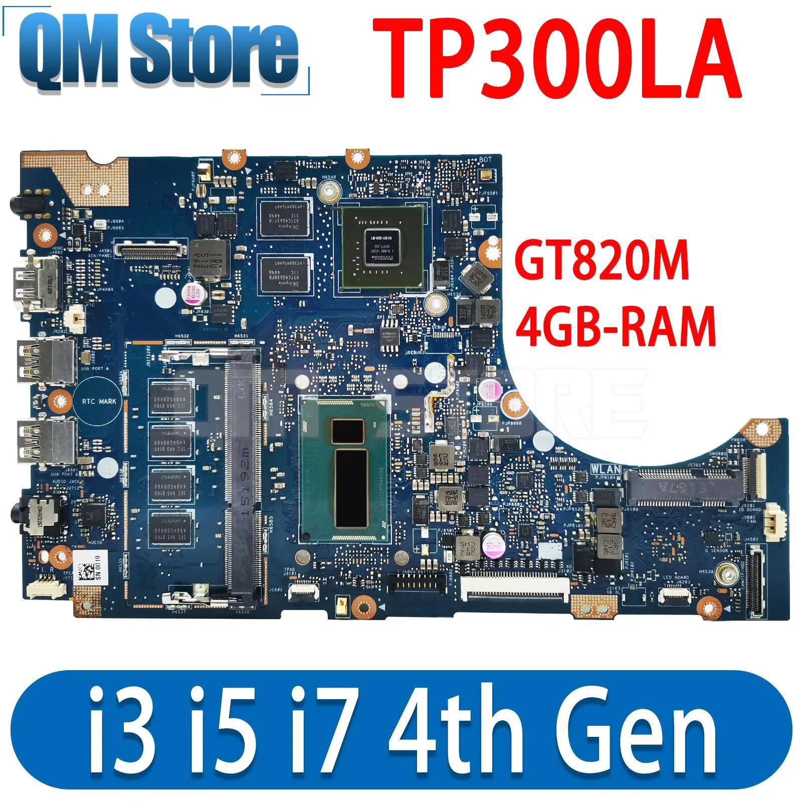 TP300LA материнская плата для ноутбука CPU I3 I5 I7 4-го поколения 4 ГБ ОЗУ для ASUS TP300 TP300L TP300LA Q302L материнская плата для ноутбука GT820M/UMA
TP300LA материнская плата для ноутбука CPU I3 I5 I7 4-го поколения 4 ГБ ОЗУ для ASUS TP300 TP300L TP300LA Q302L материнская плата для ноутбука GT820M/UMA