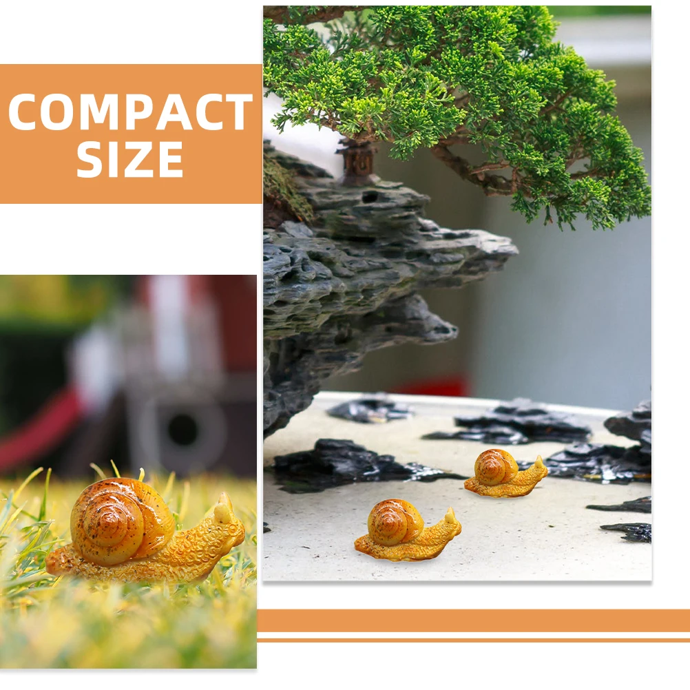5 Pcs Realistic Snail Figurines Mini Resin Animals Garden Tiny Statues Creative Decorations Balcony Yard ornaments
5 Pcs Realistic Snail Figurines Mini Resin Animals Garden Tiny Statues Creative Decorations Balcony Yard ornaments