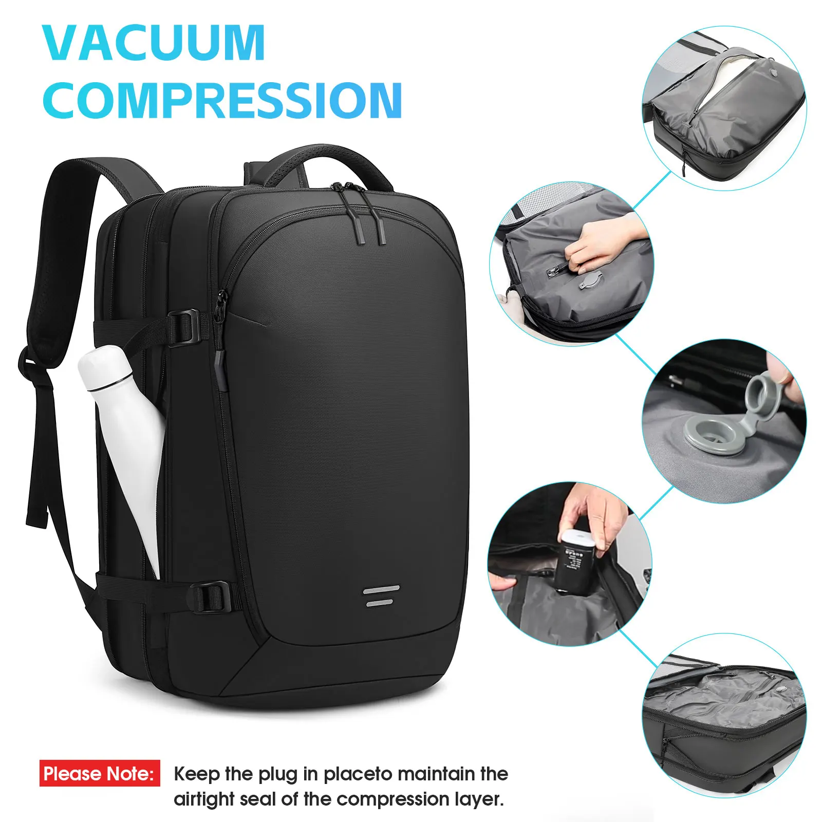 2026 Expandable Vacuum Compression Backpack 50% More Space Carry On Luggage Waterproof Travel Laptop Backpack For Business Trip
2026 Expandable Vacuum Compression Backpack 50% More Space Carry On Luggage Waterproof Travel Laptop Backpack For Business Trip