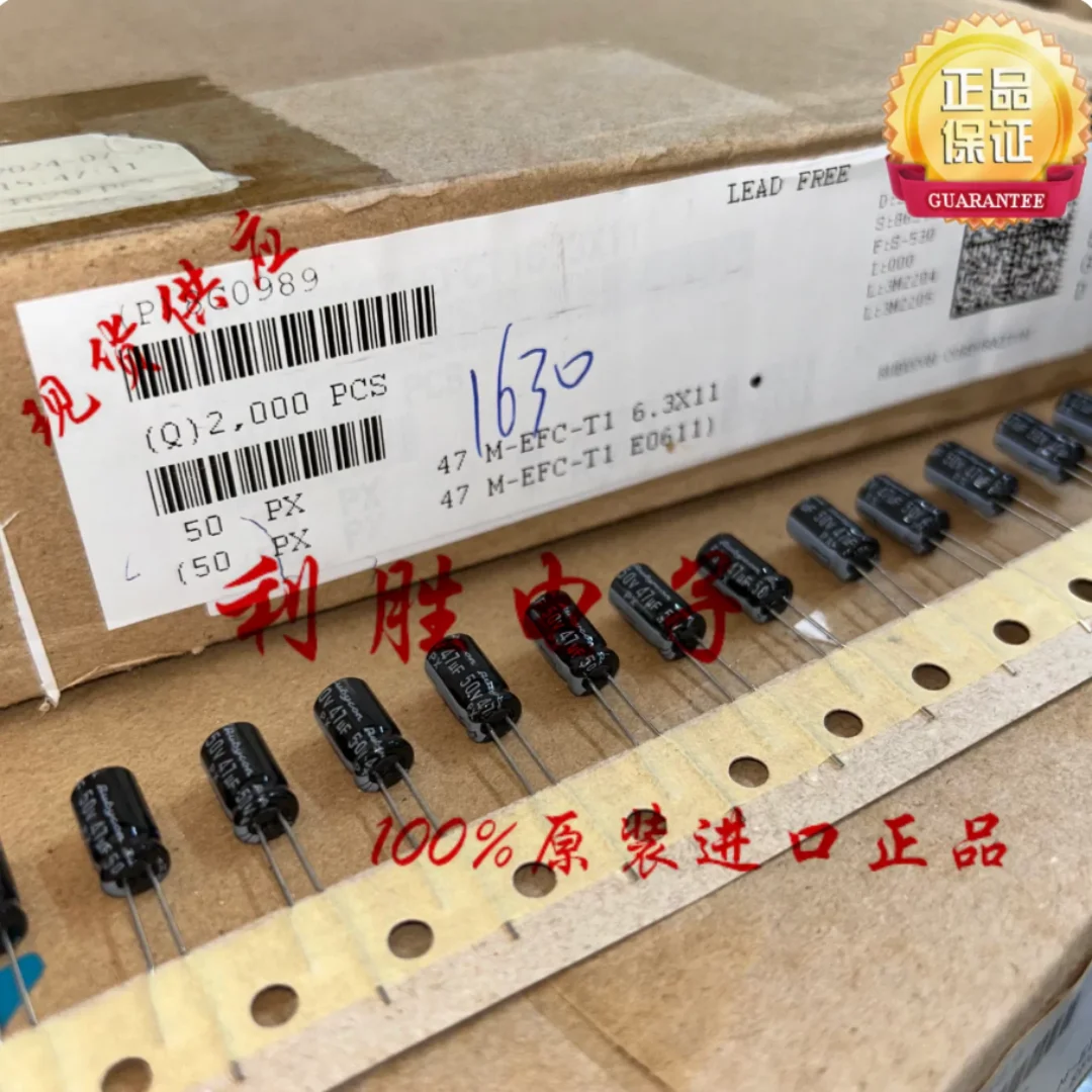 47UF 50V Japanese Rubycon Capacitor 50V47UF 6.3*11 PX 105 degrees
47UF 50V Japanese Rubycon Capacitor 50V47UF 6.3*11 PX 105 degrees