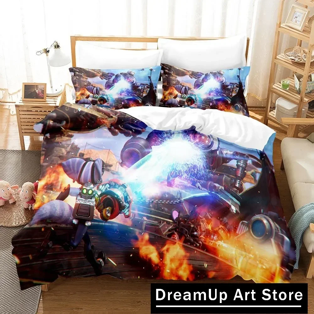 Game Cartoon Ratchet Clank Rift Apart Bedding Set Boys Girls Twin Queen Full Size Duvet Cover Pillowcase Bed Adult Bedroom
Game Cartoon Ratchet Clank Rift Apart Bedding Set Boys Girls Twin Queen Full Size Duvet Cover Pillowcase Bed Adult Bedroom