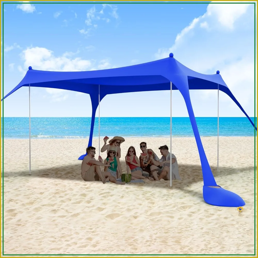 10x10FT UPF50+ Beach Tent Sun Shelter for 8 Person, Easy Setup with 4 Aluminum Poles, Lightweight Portable Canopy for Camping, Fishing, Family Trips
10x10FT UPF50+ Beach Tent Sun Shelter for 8 Person, Easy Setup with 4 Aluminum Poles, Lightweight Portable Canopy for Camping, Fishing, Family Trips