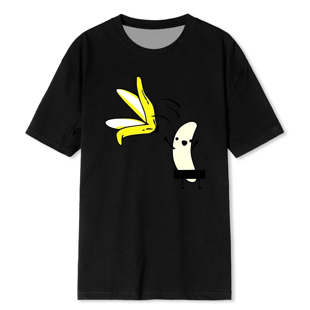 Fun banana graphic print T-shirt loose casual top, men's summer fashion short sleeve 100% cotton
Fun banana graphic print T-shirt loose casual top, men's summer fashion short sleeve 100% cotton