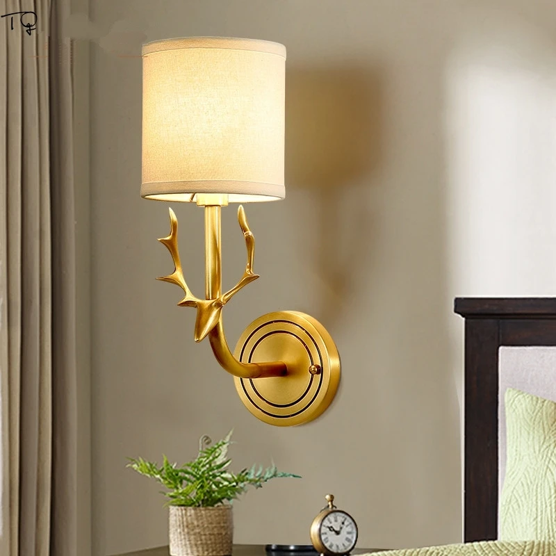 American Luxury Copper Deer Head Wall Lamp Designer Gold Lustre Led Wall Light Living Room Bedroom Bedside Corridor Bathroom Bar
American Luxury Copper Deer Head Wall Lamp Designer Gold Lustre Led Wall Light Living Room Bedroom Bedside Corridor Bathroom Bar