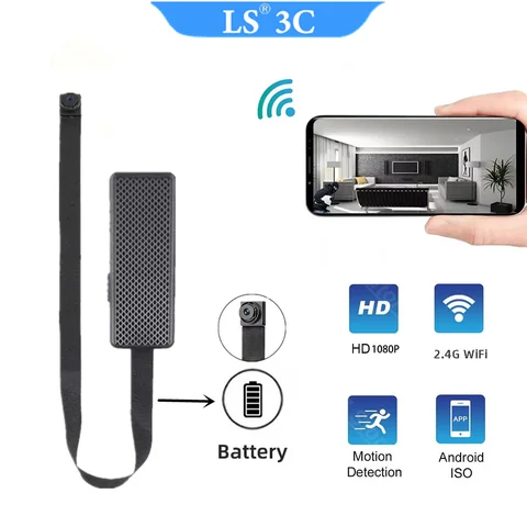 LS 4K high-definition portable WiFi security camera, used for remote viewing, mobile monitoring, DIY small wireless cameras