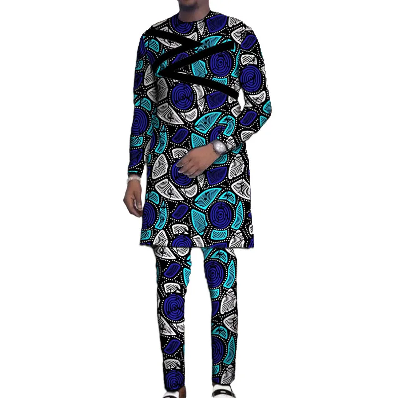 Nigerian Fashion Men's Patchwork Design Shirts With Trousers African Trends Tailored Pant Sets Traditional Party Wear
Nigerian Fashion Men's Patchwork Design Shirts With Trousers African Trends Tailored Pant Sets Traditional Party Wear
