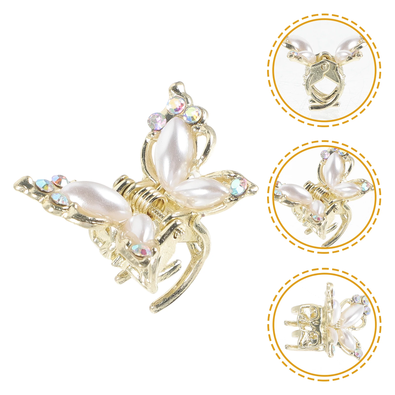5pcs Mini Butterfly Hair Clips Women Small Crystal Pearl Decorative Girls Teen Bride Wedding Everyday Accessories
5pcs Mini Butterfly Hair Clips Women Small Crystal Pearl Decorative Girls Teen Bride Wedding Everyday Accessories