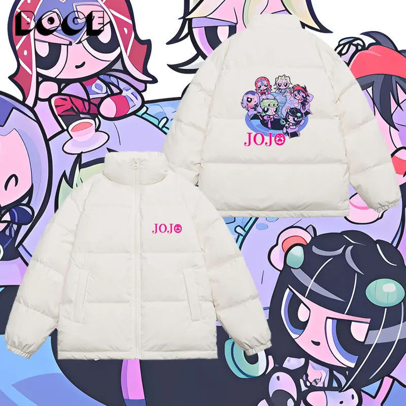 Зимняя пуховая куртка Jojo's Adventure Collaborative Flng Girl Police, универсальная верхняя одежда с застежкой-молнией, для активного отдыха на улице.
Зимняя пуховая куртка Jojo's Adventure Collaborative Flng Girl Police, универсальная верхняя одежда с застежкой-молнией, для активного отдыха на улице.