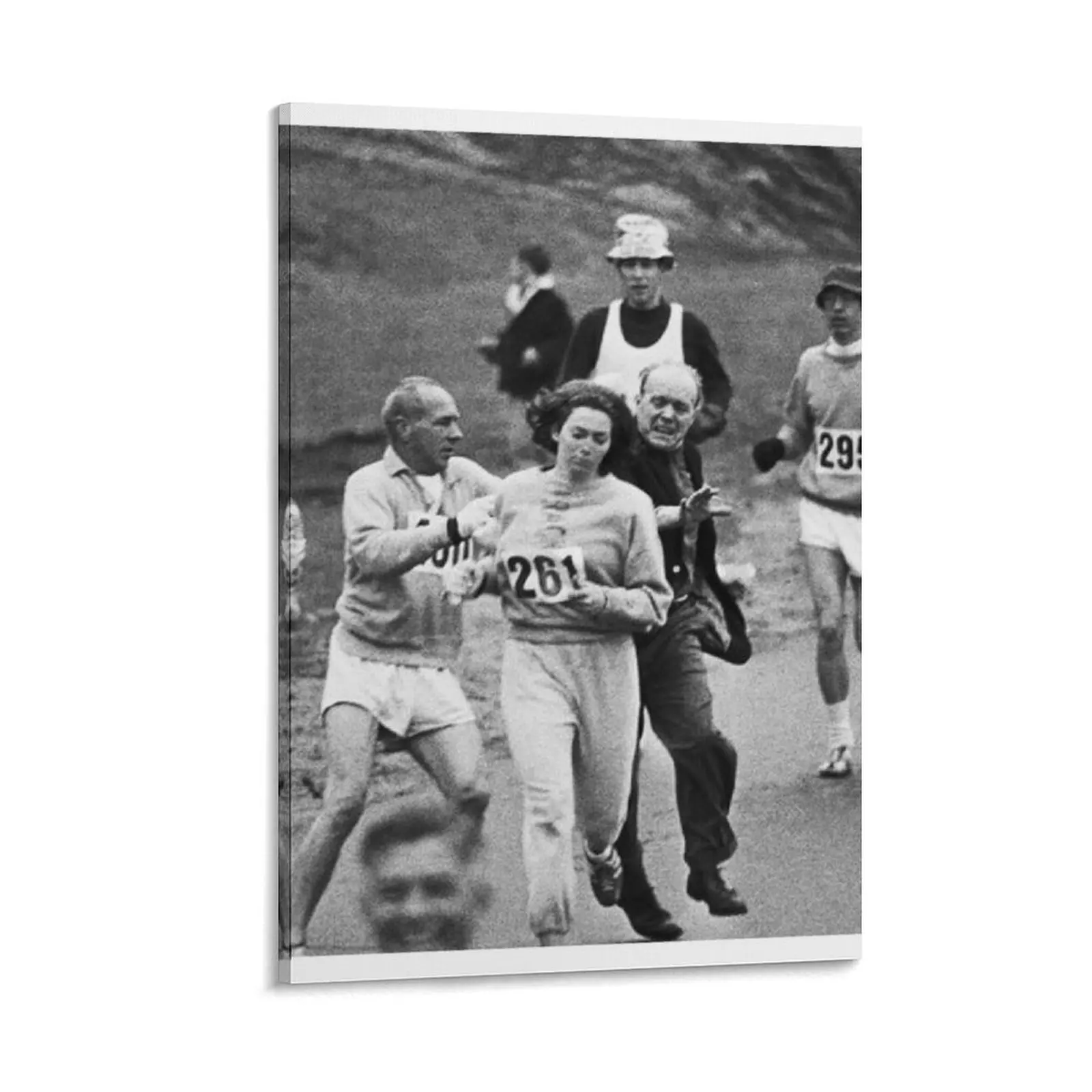 Kathrine Switzer - Boston 1967 Canvas Painting decorative picture for living room posters 
Kathrine Switzer - Boston 1967 Canvas Painting decorative picture for living room posters