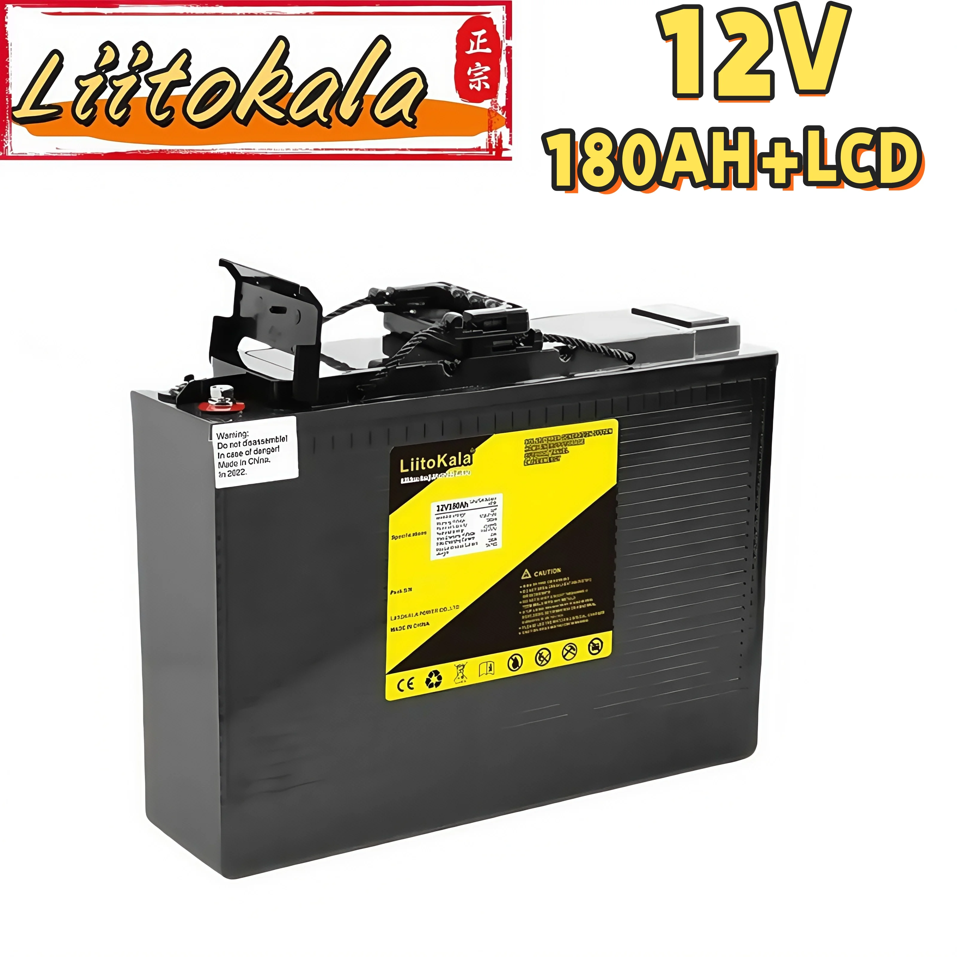 LiitoKala 12V 180Ah LiFePO4 Battery 4000 Cycles For 12.8V RV Camping Golf Cart Off-Road Solar vehicle
LiitoKala 12V 180Ah LiFePO4 Battery 4000 Cycles For 12.8V RV Camping Golf Cart Off-Road Solar vehicle