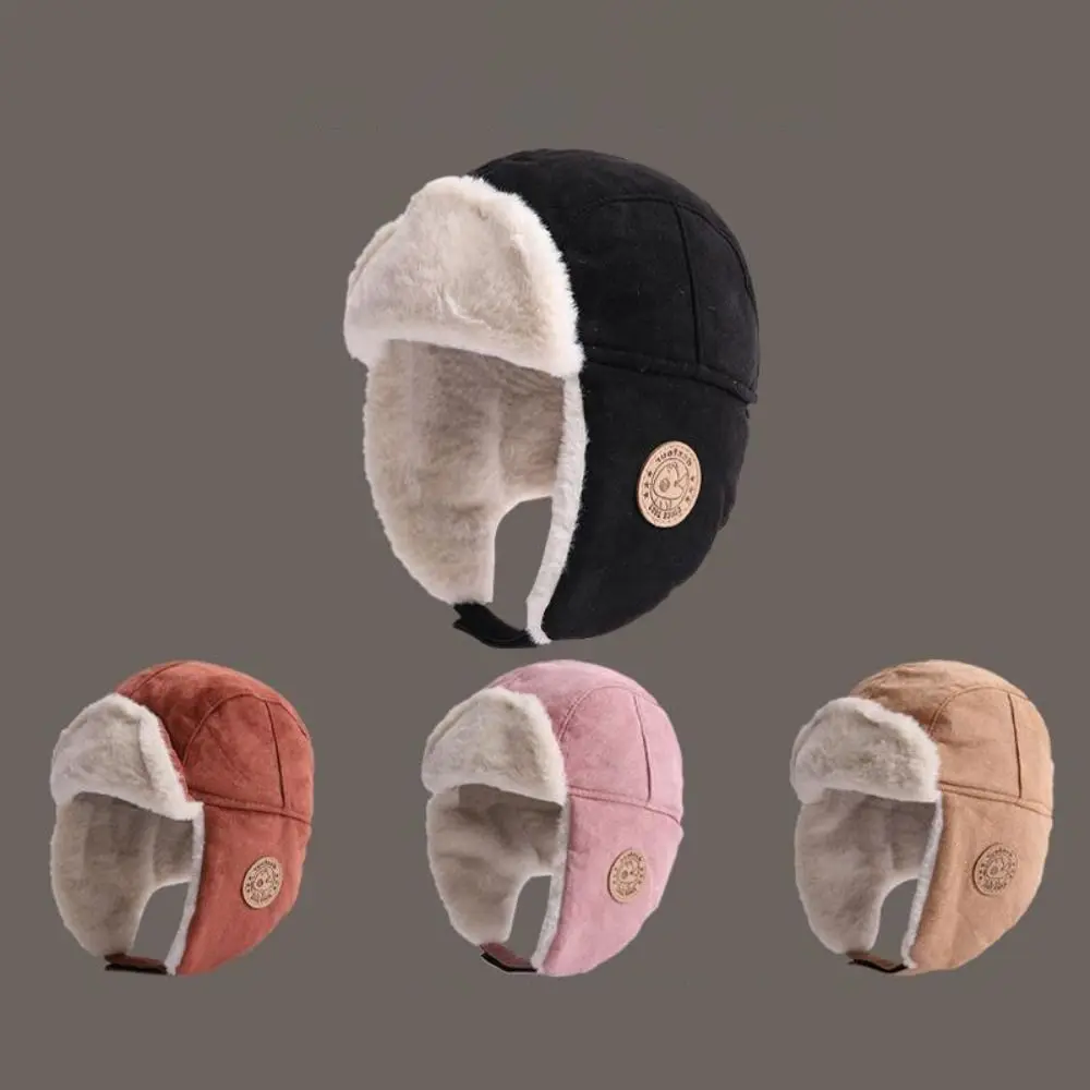 Cute Warm Kids Caps Thick Solid Faux Fur Bomber Hat Windproof Winter Hat Boys Girls 
Cute Warm Kids Caps Thick Solid Faux Fur Bomber Hat Windproof Winter Hat Boys Girls