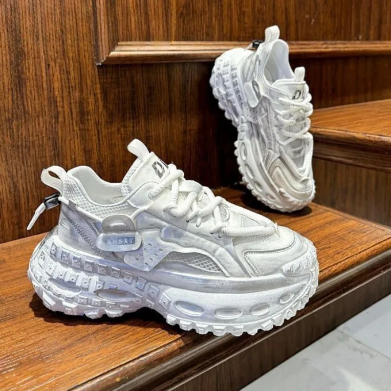 Trendy Mens Sneakers Non-slip Wear Resistant Running Shoes Lace-up Sneakers Thick Soled Casual Shoes Breathable Mesh Shoes
Trendy Mens Sneakers Non-slip Wear Resistant Running Shoes Lace-up Sneakers Thick Soled Casual Shoes Breathable Mesh Shoes