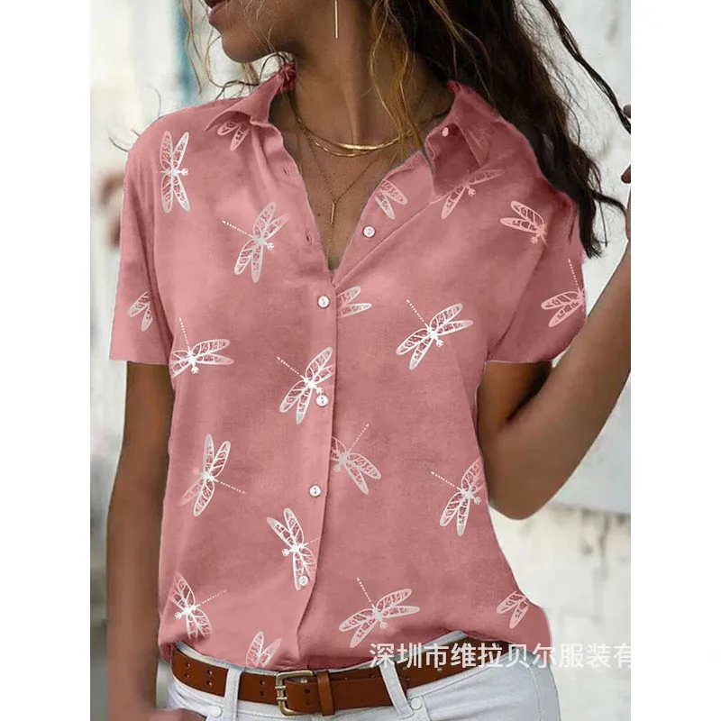 summer New blouse 2025 woman clothing y2k fashion Loose Shirt camisas e blusas Casual holiday Short sleeve tops for woman blouse
summer New blouse 2025 woman clothing y2k fashion Loose Shirt camisas e blusas Casual holiday Short sleeve tops for woman blouse
