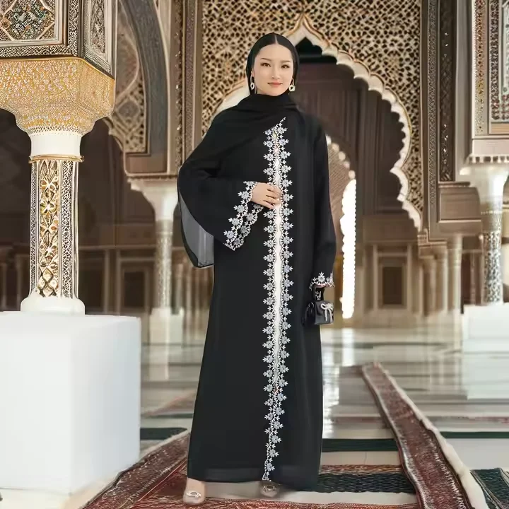 Eid Black Abayas for Women Embroidery Muslim Dress Dubai Kimono Kaftan Turkey Robe Kebaya Ramadan Islam Clothing Caftan Jalabiya
Eid Black Abayas for Women Embroidery Muslim Dress Dubai Kimono Kaftan Turkey Robe Kebaya Ramadan Islam Clothing Caftan Jalabiya