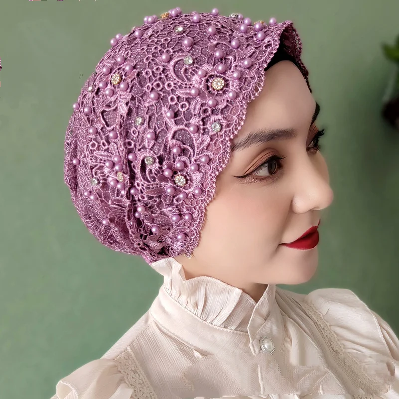 Ethnic Lace Turban Hair Cover Hijab Cap for Women Soft Breathable Lady Head Wrap Scarf All Match Hair Cover Headscarf Accessory
Ethnic Lace Turban Hair Cover Hijab Cap for Women Soft Breathable Lady Head Wrap Scarf All Match Hair Cover Headscarf Accessory
