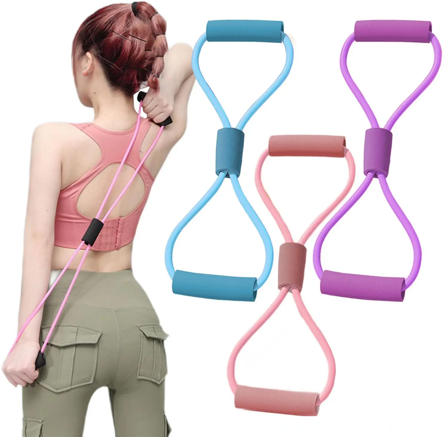 Custom 8-Shaped Pilates Resistance Band Silicone Yoga Exercise Elastic Band for Fitness Trainingpromote sales
Custom 8-Shaped Pilates Resistance Band Silicone Yoga Exercise Elastic Band for Fitness Trainingpromote sales