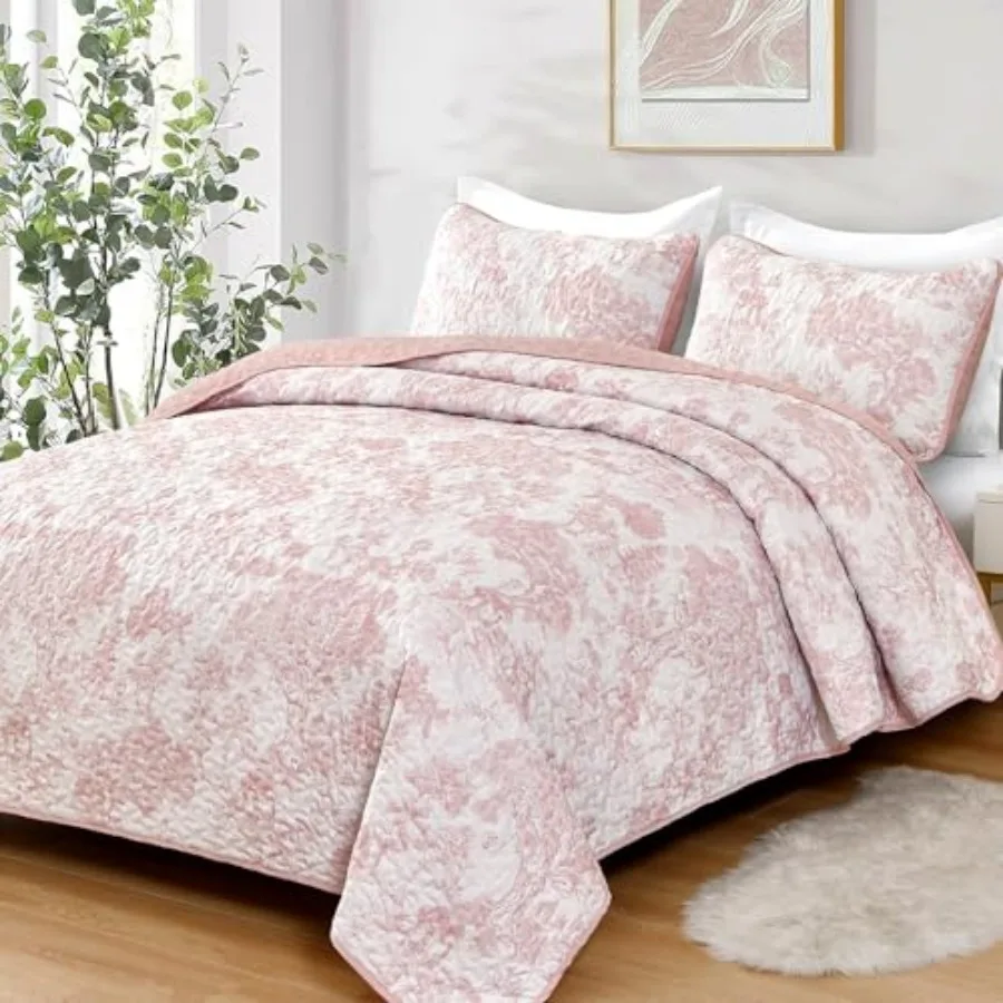 Quilt Set Size 3 Pieces Floral Plants Printed Bedspread Coverlet Set Soft Lightweight Microfiber Botanical Bedding Set for All
Quilt Set Size 3 Pieces Floral Plants Printed Bedspread Coverlet Set Soft Lightweight Microfiber Botanical Bedding Set for All