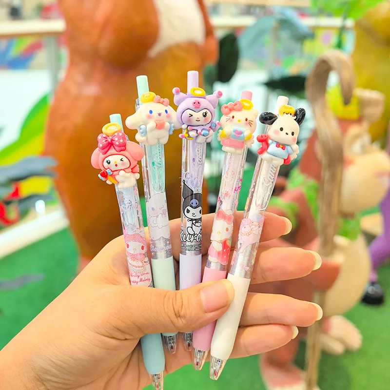 Черная ручка с изображением персонажей Sanrio в студенческом стиле для выполнения домашних заданий, милые канцелярские принадлежности, кавайные ручки, канцелярские товары.
Черная ручка с изображением персонажей Sanrio в студенческом стиле для выполнения домашних заданий, милые канцелярские принадлежности, кавайные ручки, канцелярские товары.