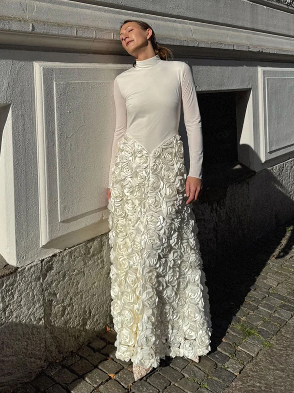 European Women's Body-Shaping Slimming Long Sleeve Dress Maxi Skirt Elegant Patchwork Floral Gown Dress
European Women's Body-Shaping Slimming Long Sleeve Dress Maxi Skirt Elegant Patchwork Floral Gown Dress