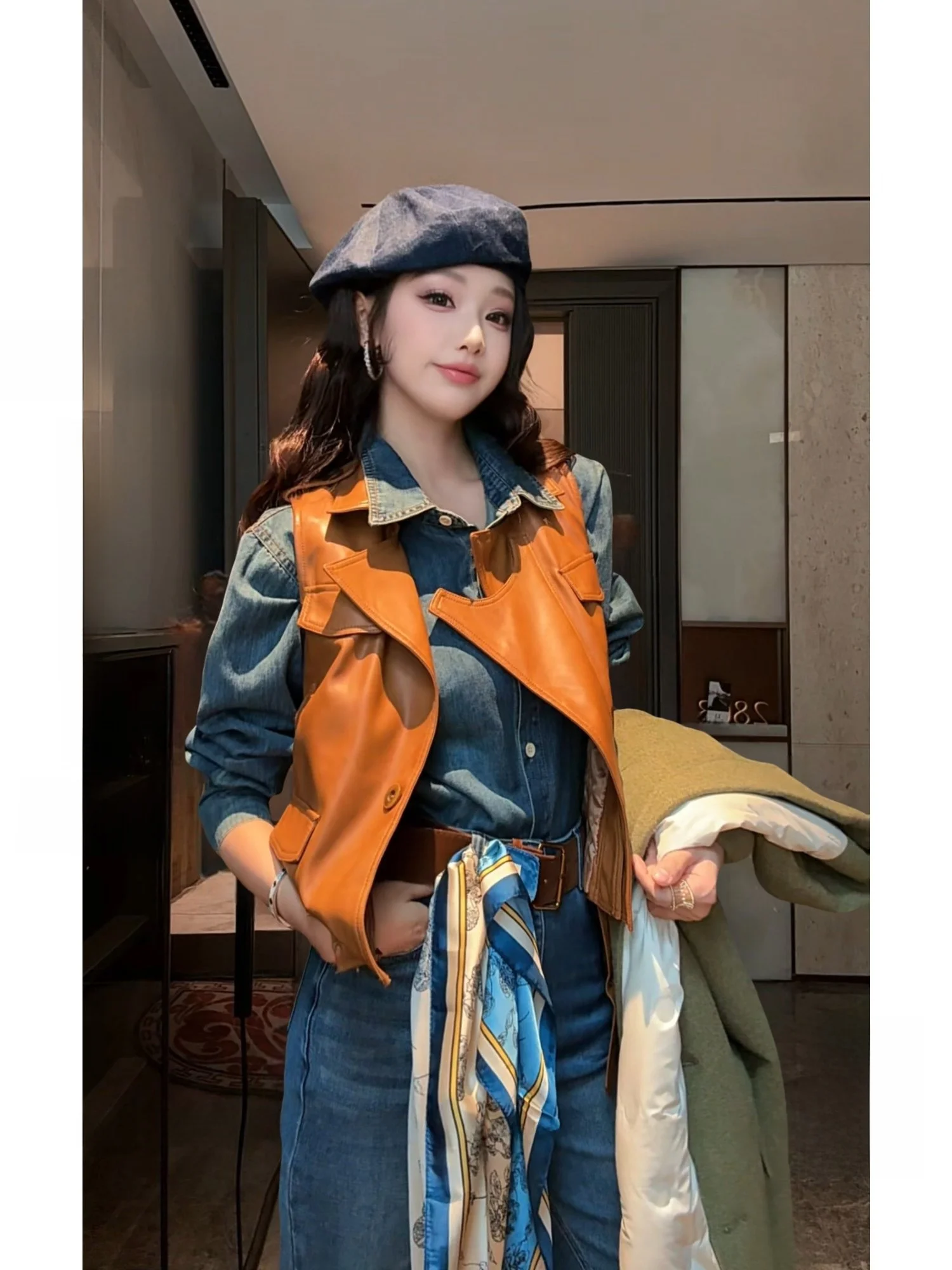 New Dadada Versatile Casual Svel Vest Warm Apricot like Summer High-End Feelings CGZ258 Women's Faion Polyurethane E...
New Dadada Versatile Casual Svel Vest Warm Apricot like Summer High-End Feelings CGZ258 Women's Faion Polyurethane E...