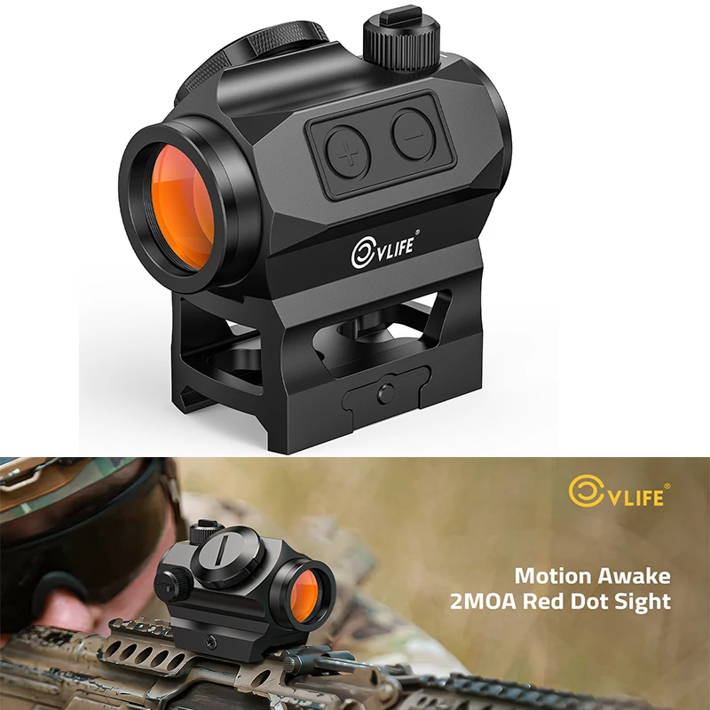 CVLIFE Red Dot Sight 2MOA Reflex Sights Rifle Scope with Absolute Co-Witness Riser Compatible with standard 20mm Picatinny rails
CVLIFE Red Dot Sight 2MOA Reflex Sights Rifle Scope with Absolute Co-Witness Riser Compatible with standard 20mm Picatinny rails