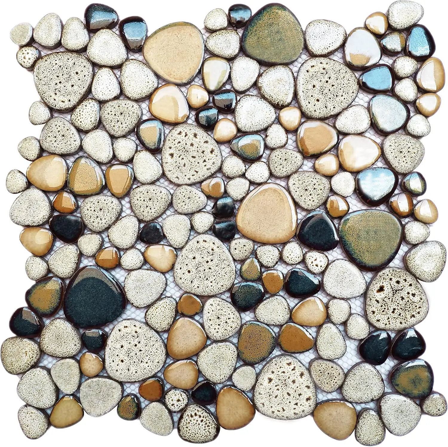 Pebble Shower Floor Tile Bathroom Beige Wall Backsplash Mosaic Tiles (5 Sheets)
Pebble Shower Floor Tile Bathroom Beige Wall Backsplash Mosaic Tiles (5 Sheets)