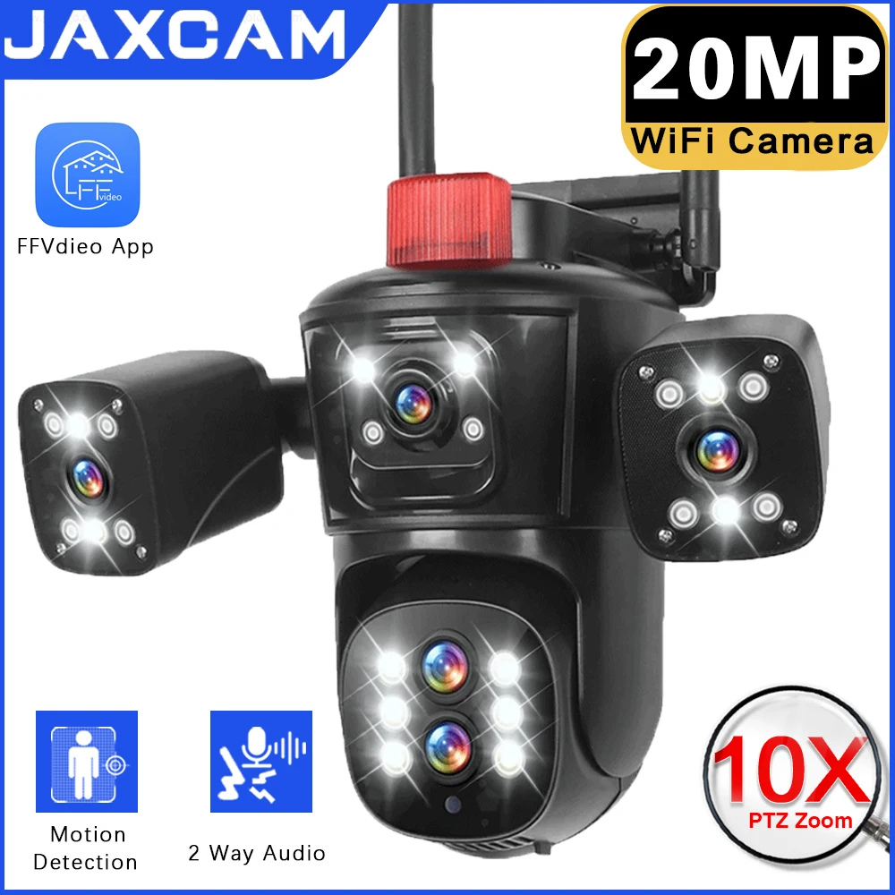 10K 20mp Outdoor Wireless Wifi security protection Camera 10X Zoom Auto Tracking PTZ 5 Lens 4 Screens IP CCTV Camera P2P Remote
10K 20mp Outdoor Wireless Wifi security protection Camera 10X Zoom Auto Tracking PTZ 5 Lens 4 Screens IP CCTV Camera P2P Remote