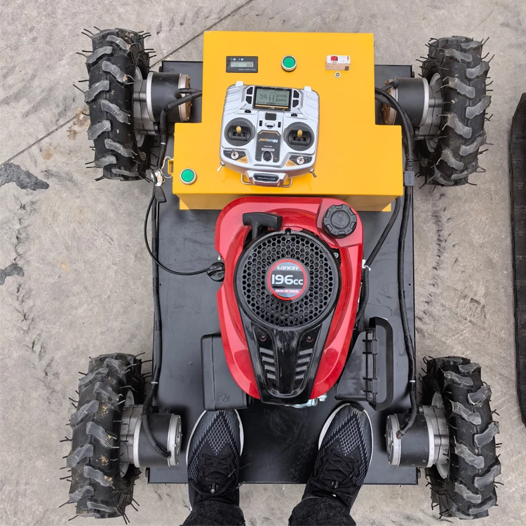 Remote Control All Terrain Lawn Mower 550mm Cutting Width Zero Turn Grass Cutter
Remote Control All Terrain Lawn Mower 550mm Cutting Width Zero Turn Grass Cutter