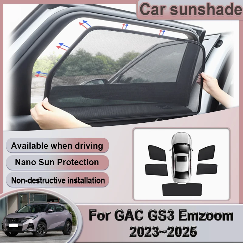 Car Mesh Sunshade For Trumpchi GS3 GAC Emzoom MK2 2023 2024 2025 Window Magnetic Visor Sunshades Privacy Curtain Car Accessories
Car Mesh Sunshade For Trumpchi GS3 GAC Emzoom MK2 2023 2024 2025 Window Magnetic Visor Sunshades Privacy Curtain Car Accessories