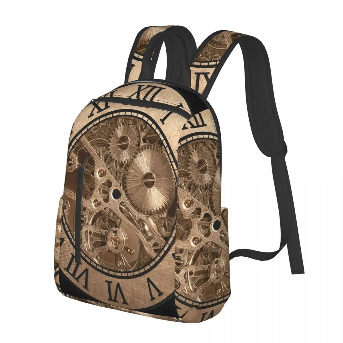 Steampunk Clock Golden Tone Gears Student Backpack School Bag Hiking Travel Daypack for Boys Girls Bookbag Shoulder Bags
Steampunk Clock Golden Tone Gears Student Backpack School Bag Hiking Travel Daypack for Boys Girls Bookbag Shoulder Bags