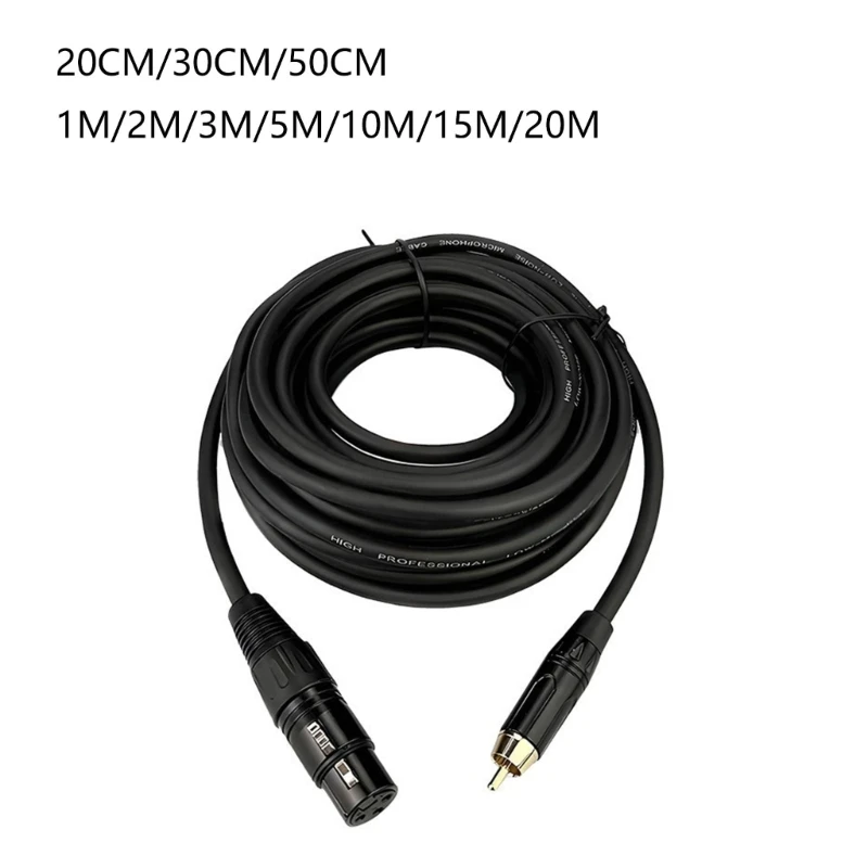 U55B RCAs Male To XLRs Female Converter Cable Ensures Clear Transmission For Instrument And Microphones Cable
U55B RCAs Male To XLRs Female Converter Cable Ensures Clear Transmission For Instrument And Microphones Cable